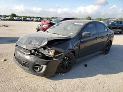 Salvage cars for sale at San Antonio, TX auction: 2017 Mitsubishi Lancer ES