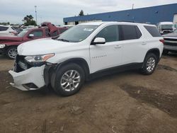 Salvage cars for sale at Woodhaven, MI auction: 2019 Chevrolet Traverse LT