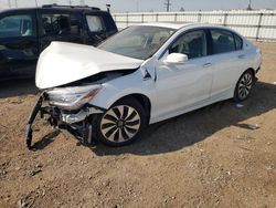 Salvage cars for sale from Copart Elgin, IL: 2017 Honda Accord Touring Hybrid