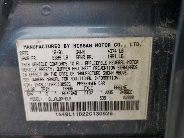 2002 Nissan Altima SE