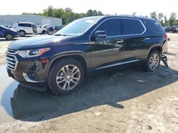 Salvage cars for sale at Hampton, VA auction: 2020 Chevrolet Traverse High Country