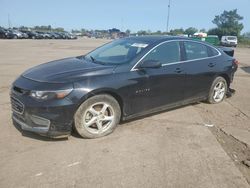 Chevrolet salvage cars for sale: 2017 Chevrolet Malibu LS