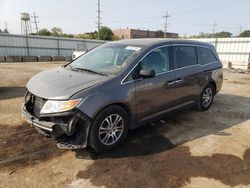 Salvage cars for sale at Chicago Heights, IL auction: 2012 Honda Odyssey EXL