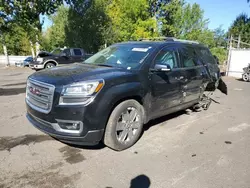 Salvage cars for sale at Portland, OR auction: 2017 GMC Acadia Limited SLT-2