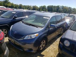 Salvage cars for sale at Windsor, NJ auction: 2017 Toyota Sienna LE