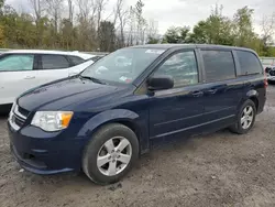 Salvage cars for sale at Leroy, NY auction: 2013 Dodge Grand Caravan SE