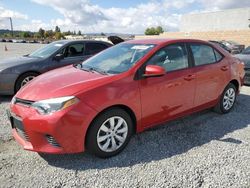 Salvage cars for sale at Mentone, CA auction: 2016 Toyota Corolla L