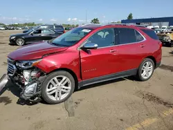 Chevrolet salvage cars for sale: 2018 Chevrolet Equinox Premier