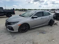 Salvage cars for sale at Arcadia, FL auction: 2021 Honda Civic EX