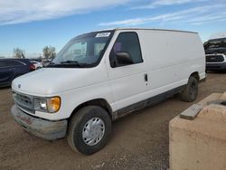 Ford salvage cars for sale: 2001 Ford Econoline E150 Van