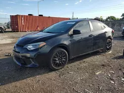 Salvage cars for sale at Homestead, FL auction: 2016 Toyota Corolla L