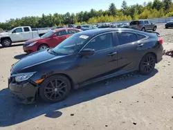 Salvage cars for sale at Windham, ME auction: 2018 Honda Civic EX