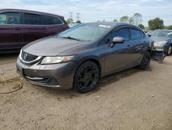 Salvage cars for sale at Elgin, IL auction: 2014 Honda Civic LX