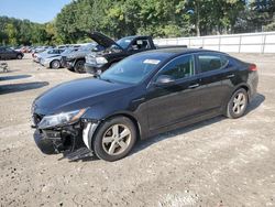 Salvage cars for sale at North Billerica, MA auction: 2015 KIA Optima LX