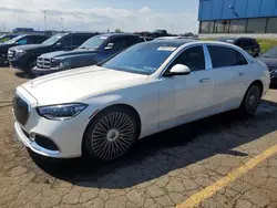 Salvage cars for sale at Woodhaven, MI auction: 2022 Mercedes-Benz S MERCEDES-MAYBACH S 580 4M