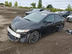 Salvage cars for sale at Montreal Est, QC auction: 2014 Honda Civic LX