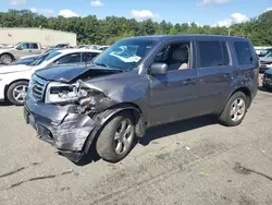 Salvage cars for sale at Exeter, RI auction: 2015 Honda Pilot EXL