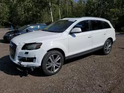 Salvage cars for sale at Cookstown, ON auction: 2011 Audi Q7 Premium Plus