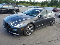 Salvage cars for sale at Windham, ME auction: 2021 Hyundai Sonata SEL Plus