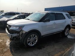 Salvage cars for sale at Woodhaven, MI auction: 2018 Ford Explorer XLT