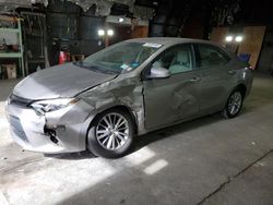 Salvage cars for sale at Albany, NY auction: 2014 Toyota Corolla L