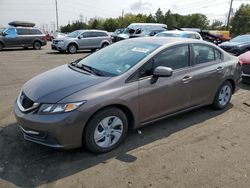 Honda salvage cars for sale: 2015 Honda Civic LX