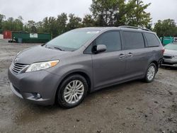 Salvage cars for sale at Baltimore, MD auction: 2017 Toyota Sienna XLE