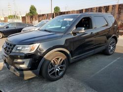 Salvage cars for sale at Wilmington, CA auction: 2017 Ford Explorer Sport