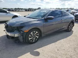 Salvage cars for sale at San Antonio, TX auction: 2016 Honda Civic LX