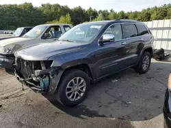 Salvage cars for sale at Exeter, RI auction: 2015 Jeep Grand Cherokee Limited