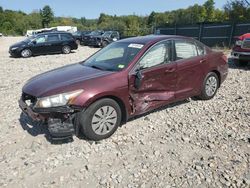 Salvage cars for sale at Candia, NH auction: 2012 Honda Accord LX