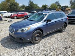 Subaru Outback 2.5i salvage cars for sale: 2015 Subaru Outback 2.5I