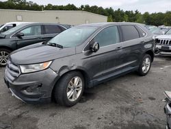 Salvage cars for sale at Exeter, RI auction: 2016 Ford Edge SEL