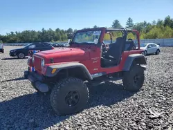 Vehiculos salvage en venta de Copart Windham, ME: 2001 Jeep Wrangler / TJ Sport