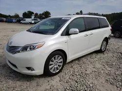 Salvage cars for sale at West Warren, MA auction: 2017 Toyota Sienna XLE