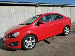 Chevrolet salvage cars for sale: 2015 Chevrolet Sonic LTZ