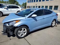 Salvage cars for sale at Littleton, CO auction: 2013 Hyundai Elantra GLS