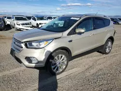 Salvage cars for sale at Helena, MT auction: 2018 Ford Escape Titanium