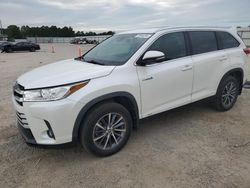 Toyota salvage cars for sale: 2019 Toyota Highlander Hybrid