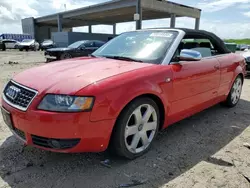 Salvage cars for sale at West Palm Beach, FL auction: 2005 Audi S4 Quattro Cabriolet