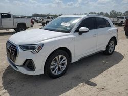 Salvage cars for sale at Houston, TX auction: 2024 Audi Q3 Premium S Line 45