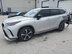 Salvage cars for sale at Orlando, FL auction: 2022 Toyota Highlander XSE