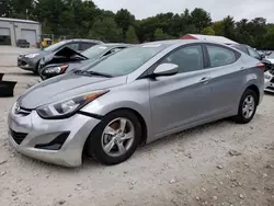 Salvage cars for sale at Mendon, MA auction: 2015 Hyundai Elantra SE