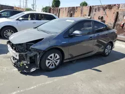 Salvage cars for sale at Wilmington, CA auction: 2016 Toyota Prius