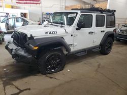 Salvage cars for sale at Ham Lake, MN auction: 2022 Jeep Wrangler Unlimited Sport