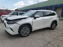 Salvage cars for sale at Columbus, OH auction: 2021 Toyota Highlander Platinum