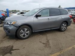 Salvage cars for sale at Woodhaven, MI auction: 2017 Nissan Pathfinder S