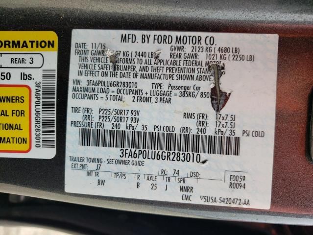 2016 Ford Fusion SE Hybrid