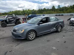 Salvage cars for sale at Windham, ME auction: 2015 Volkswagen Jetta SE