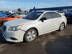 Salvage cars for sale at Woodhaven, MI auction: 2015 Subaru Legacy 2.5I